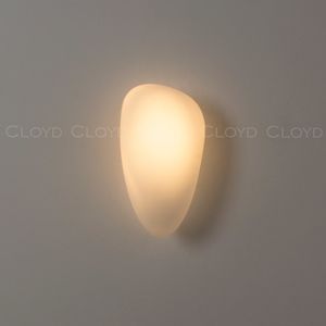 Бра Cloyd GEROLL W1 / шир. 18 см - латунь - белое стекло (арт.20359) - фото, цена, описание, характеристики