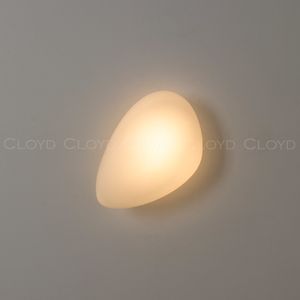 Бра Cloyd GEROLL W1 / шир. 20 см - латунь - белое стекло (арт.20360) - фото, цена, описание, характеристики