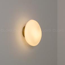 Бра Cloyd GEROLL W1 / шир. 22 см - латунь - белое стекло (арт.20361) - фото, цена, описание, характеристики