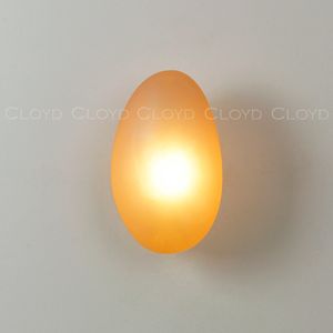 Бра Cloyd GEROLL W1 / шир. 22 см - латунь - янтарное стекло (арт.20376) - фото, цена, описание, характеристики