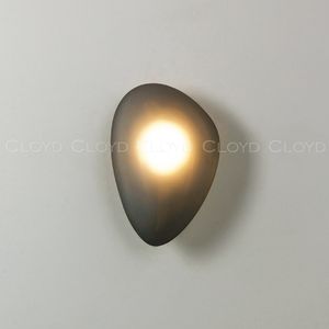 Бра Cloyd GEROLL W1 / шир. 20 см - латунь - дымчатое стекло (арт.20378) - фото, цена, описание, характеристики