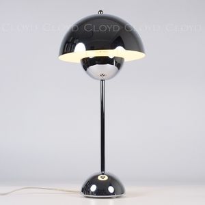 Настольная лампа Cloyd ERMA-B T1 / выс. 50 см - хром (арт.30132) - фото, цена, описание, характеристики