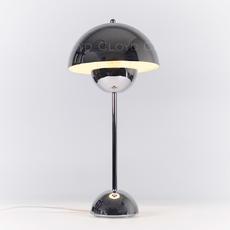 Настольная лампа Cloyd ERMA-B T1 / выс. 50 см - хром (арт.30132) - фото, цена, описание, характеристики