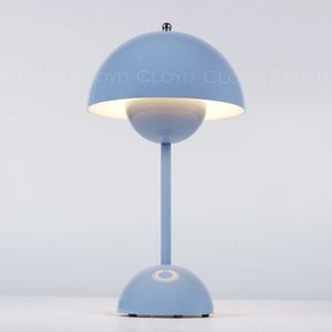 Настольная лампа Cloyd ERMA-B T1 / выс. 30 см - голубой (арт.30134) - фото, цена, описание, характеристики