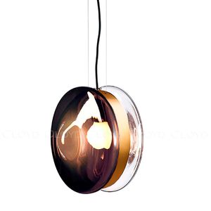 Подвесной светильник Cloyd EPICANTUS P1 / Ø28 см - латунь - коричнев. стекло (арт.11356) - фото, цена, описание, характеристики