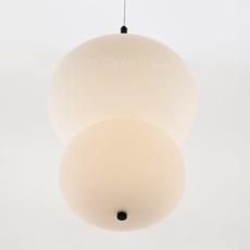Подвесной светильник Cloyd AVOGADRO P2 / Ø33 см - черный - опаловое стекло (арт.11364) - фото, цена, описание, характеристики