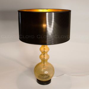 Настольная лампа Cloyd TAMPLIERA T1 / выс. 72 см - латунь - янтарн. стекло (арт.30126) - фото, цена, описание, характеристики