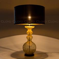 Настольная лампа Cloyd TAMPLIERA T1 / выс. 72 см - латунь - янтарн. стекло (арт.30126) - фото, цена, описание, характеристики