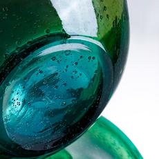 Ваза Cloyd FLUID Vase / выс. 17 см - зелен. стекло (арт.50037) - фото, цена, описание, характеристики