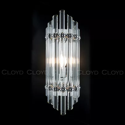 Бра Cloyd HARP W1 / выс. 50 см - хром (арт.20474) - фото, цена, описание, характеристики