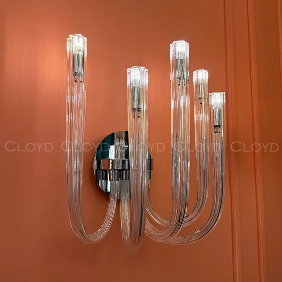 Бра Cloyd AEDA W5 / шир. 35 см - хром (арт.20465) - фото, цена, описание, характеристики