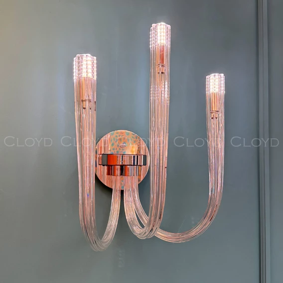 Бра Cloyd AEDA W3 / шир. 28 см - хром (арт.20466) - фото, цена, описание, характеристики