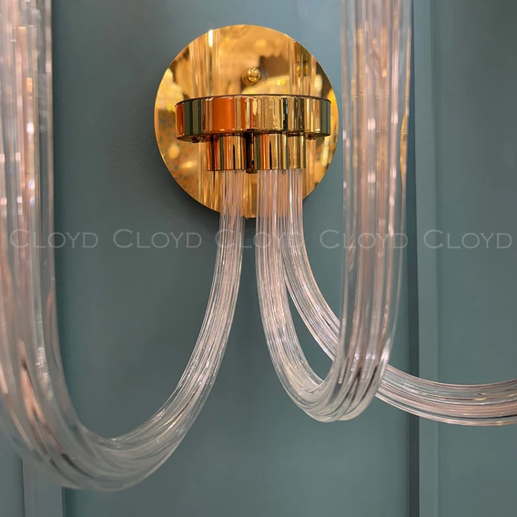 Бра Cloyd AEDA W3 / шир. 28 см - золото (арт.20478) - фото, цена, описание, характеристики