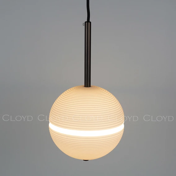 Подвесной светильник Cloyd COSMORA P1 / выс. 32 см - керамика - черный (арт.12503) - фото, цена, описание, характеристики