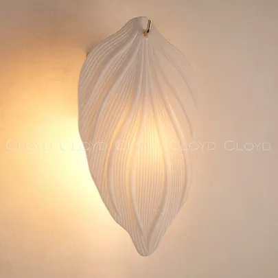 Бра Cloyd PRIMULA W1 / выс. 25 см - бел.керам. - золото (арт.20322) - фото, цена, описание, характеристики