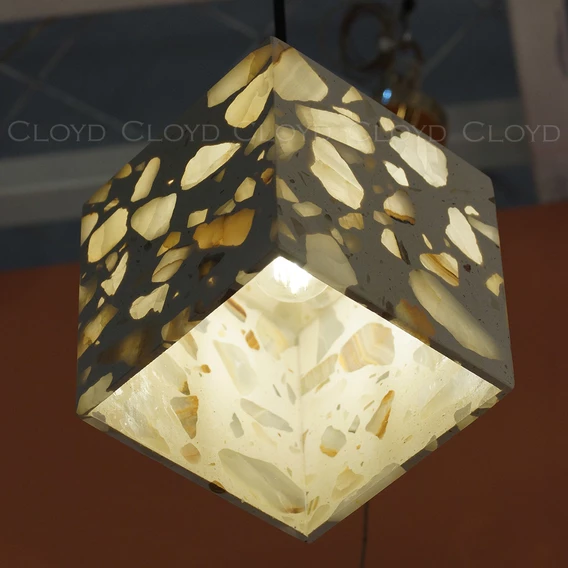 Подвесной светильник Cloyd MATERIA P1 / cube - латунь (арт.12181) - фото, цена, описание, характеристики