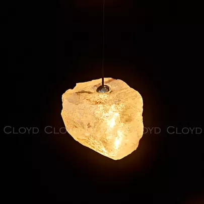 Подвесной светильник Cloyd NIXUS P1 / Ø8 см - кварц - латунь (арт.12624) - фото, цена, описание, характеристики