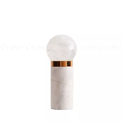 Настольная лампа Cloyd NIXUS T1 / выс. 26 см - кварц - золото (арт.30244) - фото, цена, описание, характеристики