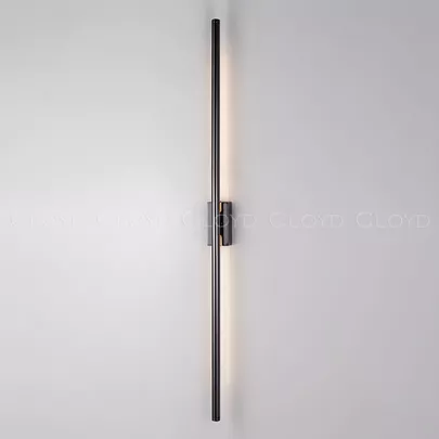 Бра Cloyd LINEAS-B W1 / выс. 100 см- 3000K - черный блестящий (арт.20455) - фото, цена, описание, характеристики