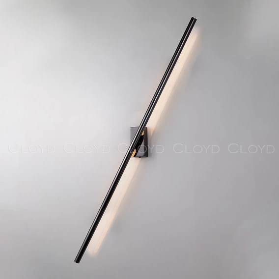 Бра Cloyd LINEAS-B W1 / выс. 100 см- 3000K - черный блестящий (арт.20455) - фото, цена, описание, характеристики