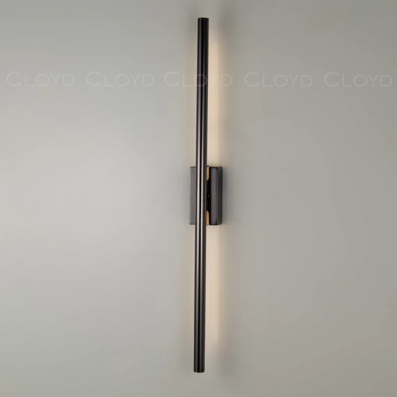 Бра Cloyd LINEAS-C W1 / выс. 60 см- 3000K - черный блестящий (арт.20872) - фото, цена, описание, характеристики