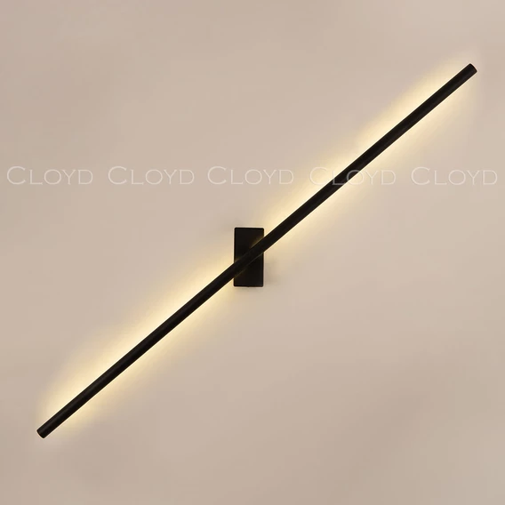 Бра Cloyd LINEAS-B W1 / выс. 100 см- 3000K - черный матовый (арт.20457) - фото, цена, описание, характеристики