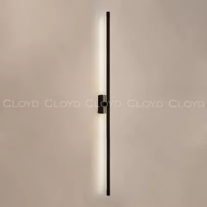 Бра Cloyd LINEAS-B W1 / выс. 100 см- 4000K - черный матовый (арт.20458) - фото, цена, описание, характеристики