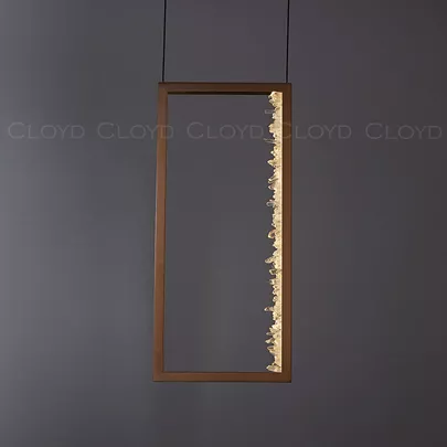 Подвесной светильник Cloyd FRANZEN P1 / выс. 55 см - кварц - латунь (арт.12554) - фото, цена, описание, характеристики