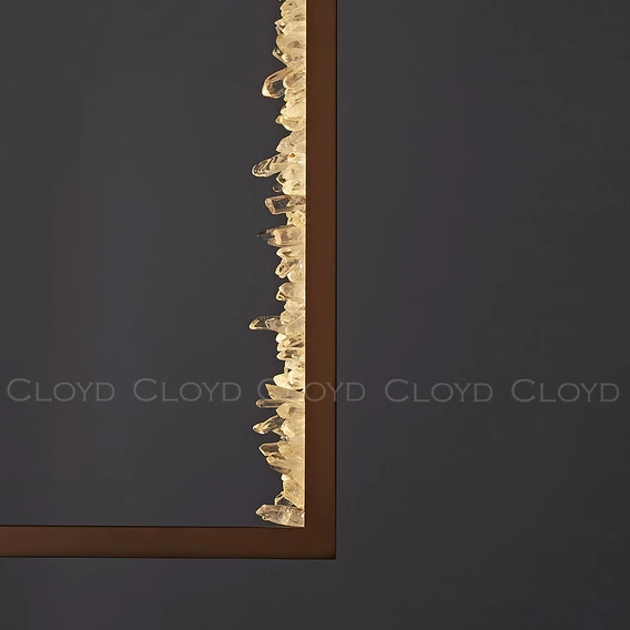 Подвесной светильник Cloyd FRANZEN P1 / выс. 55 см - кварц - латунь (арт.12554) - фото, цена, описание, характеристики
