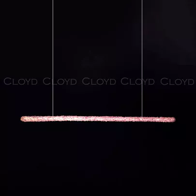Подвесной светильник Cloyd EDEL-D P1 / шир. 100 см - кварц - хром (арт.12544) - фото, цена, описание, характеристики