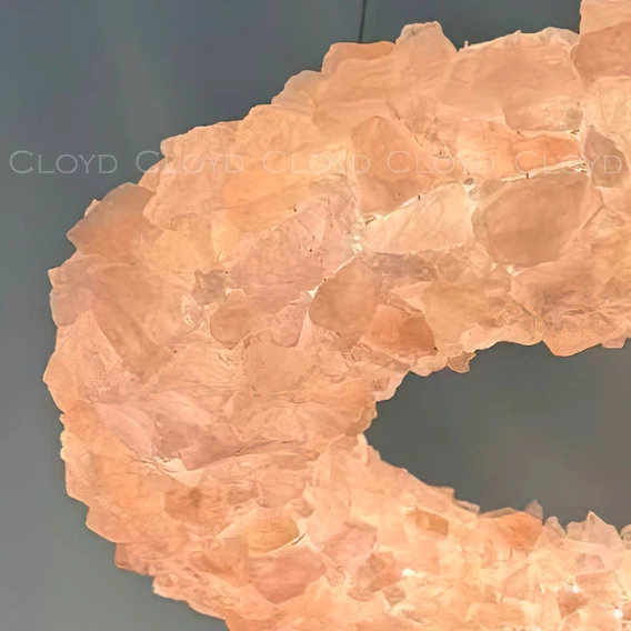Люстра Cloyd EDEL-B C1 / Ø60 см - кварц - хром (арт.12549) - фото, цена, описание, характеристики