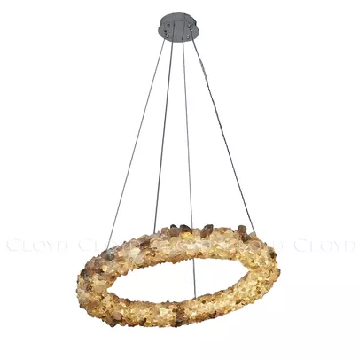 Люстра Cloyd EDEL-B C1 / Ø100 см - кварц - хром (арт.12572) - фото, цена, описание, характеристики