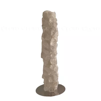 Настольная лампа Cloyd EDEL-D T1 / Ø10 см - кварц - хром (арт.30247) - фото, цена, описание, характеристики