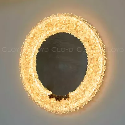 Зеркало Cloyd EDEL Mirror / выс. 80 см - кварц - хром (арт.50188) - фото, цена, описание, характеристики