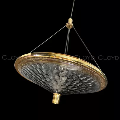 Подвесной светильник Cloyd FANTOM P1 / Ø32 см- прозрачн. - золото (арт.11250) - фото, цена, описание, характеристики