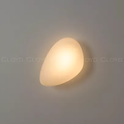 Бра Cloyd GEROLL W1 / шир. 20 см - латунь - белое стекло (арт.20360) - фото, цена, описание, характеристики
