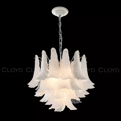 Люстра Cloyd WASABI C10 / Ø60 см - керамика - хром (арт.11449) - фото, цена, описание, характеристики