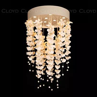 Люстра Cloyd TAONGI C9 / выс. 80 см - керамика - белый (арт.11333) - фото, цена, описание, характеристики