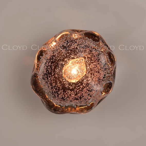 Бра Cloyd VOCAL-A W1 / латунь - розовое стекло (арт.20365) - фото, цена, описание, характеристики