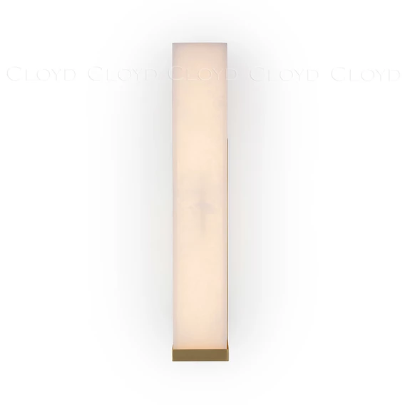 Бра Cloyd ISOKRAT-C W1 / выс. 50 см - алебастр - латунь (арт.20805) - фото, цена, описание, характеристики