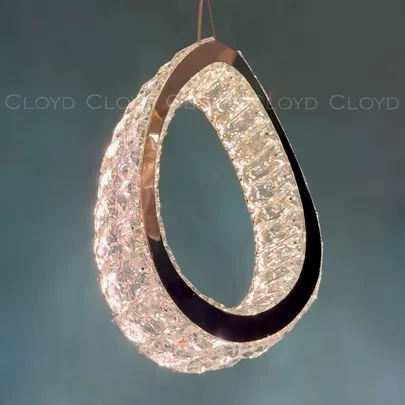 Подвесной светильник Cloyd INEZ P1 / выс. 32 см - хром (арт.11566) - фото, цена, описание, характеристики