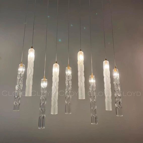 Подвесной светильник Cloyd ICEBERG-B P1 / Ø5 см - латунь - прозрачн. стекло (арт.11641) - фото, цена, описание, характеристики
