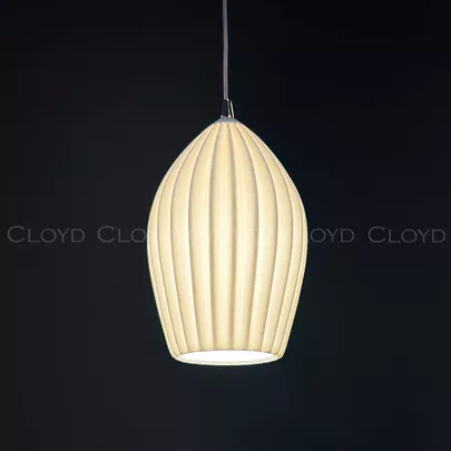 Подвесной светильник Cloyd TARUNA P1 / Ø25 см - керамика - золото (арт.11905) - фото, цена, описание, характеристики