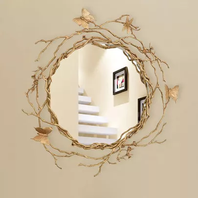 Зеркало Cloyd ZULU Mirror / Ø80 см - латунь (арт.50059) - фото, цена, описание, характеристики