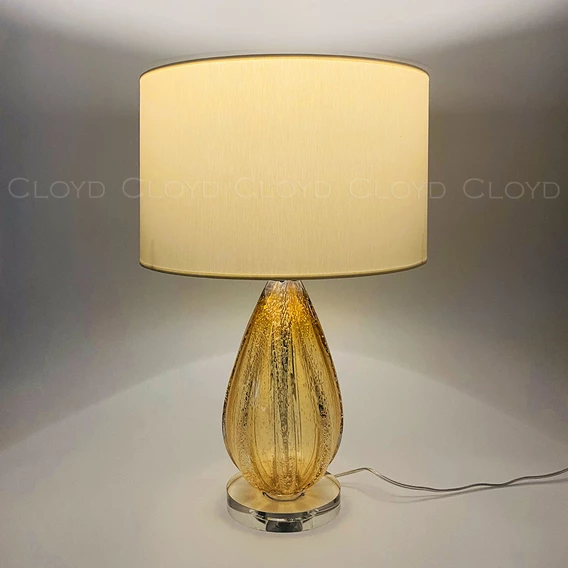 Настольная лампа Cloyd CEREUS-A T1 / крем. - выс. 58 см - янтарн. стекло (арт.30041) - фото, цена, описание, характеристики