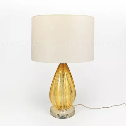 Настольная лампа Cloyd CEREUS-A T1 / крем. - выс. 58 см - янтарн. стекло (арт.30041) - фото, цена, описание, характеристики