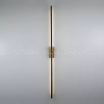 Бра Cloyd LINEAS-D W1 / выс. 100 см- 3000K - латунь (арт.20863) - фото, цена, описание, характеристики