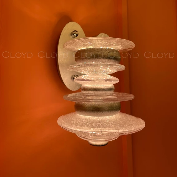 Бра Cloyd GEFEST W3 / выс. 25 см - серебро сусальн. (арт.20125) - фото, цена, описание, характеристики