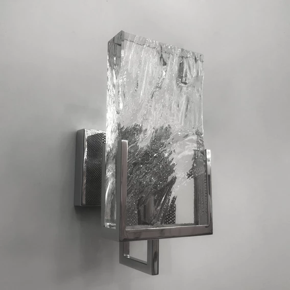 Бра Cloyd MINERAL W1 / выс. 30 см - хрусталь - хром (арт.20152) - фото, цена, описание, характеристики