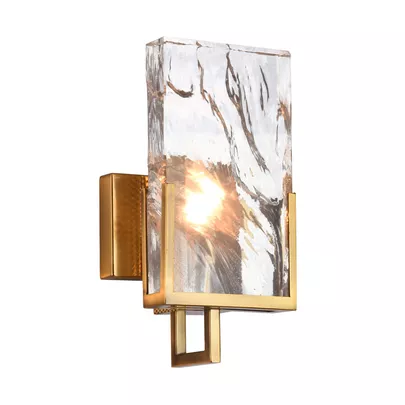 Бра Cloyd MINERAL W1 / выс. 30 см - хрусталь - латунь (арт.20165) - фото, цена, описание, характеристики